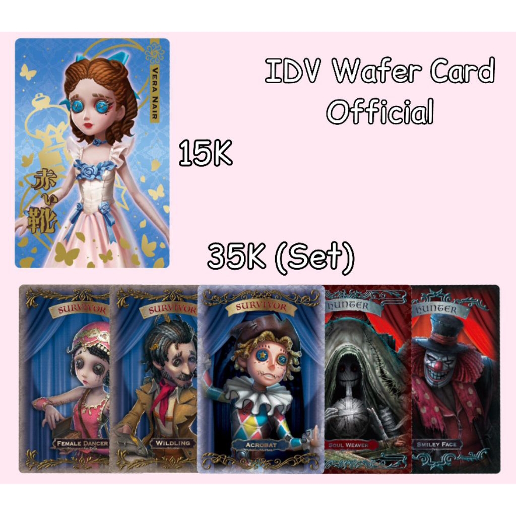 Identity V IDV Official Wafer Card