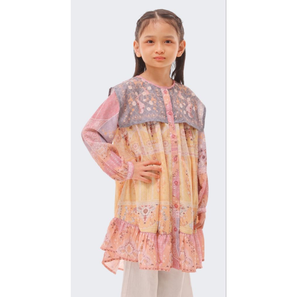 Maziya Girl Tunic Riamiranda Lentera Baju Lebaran Anak Perempuan RM Raya 2026 Ria Miranda
