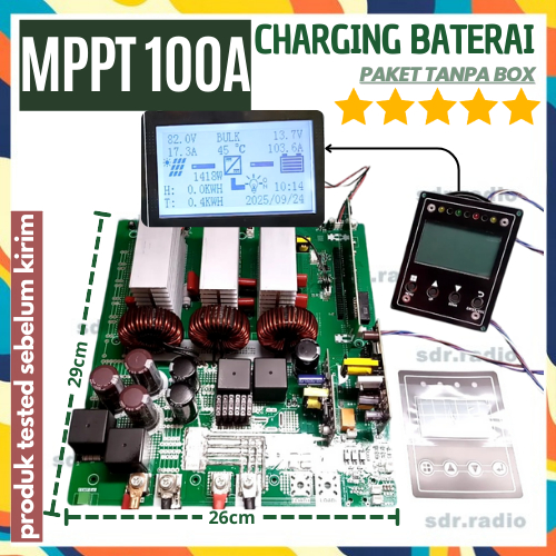 Charging Battery SCC MPPT rating 100a 100 amper rack mount mppt solar charging 100A Casing MPPT Loka