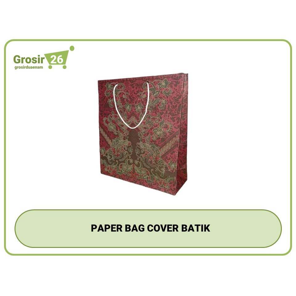 (1 bungkus) paper bag / kantongan tas kertas cover batik ukuran mini | kecil | sedang | besar