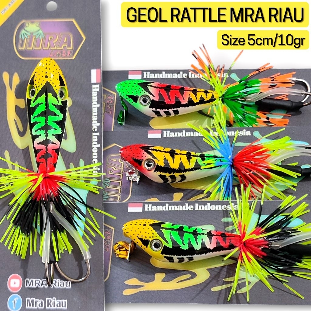 GEOL RATTLE MRA RIAU 5CM. lure casting gabus. umpan casting gabus.