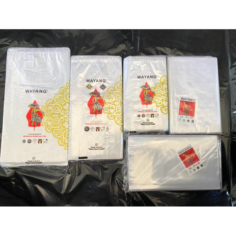 Plastik PP Wayang Bening Plastik Laundry Tebal 03 Micron - Plastik PP Wayang | PP Wayang Transparan 