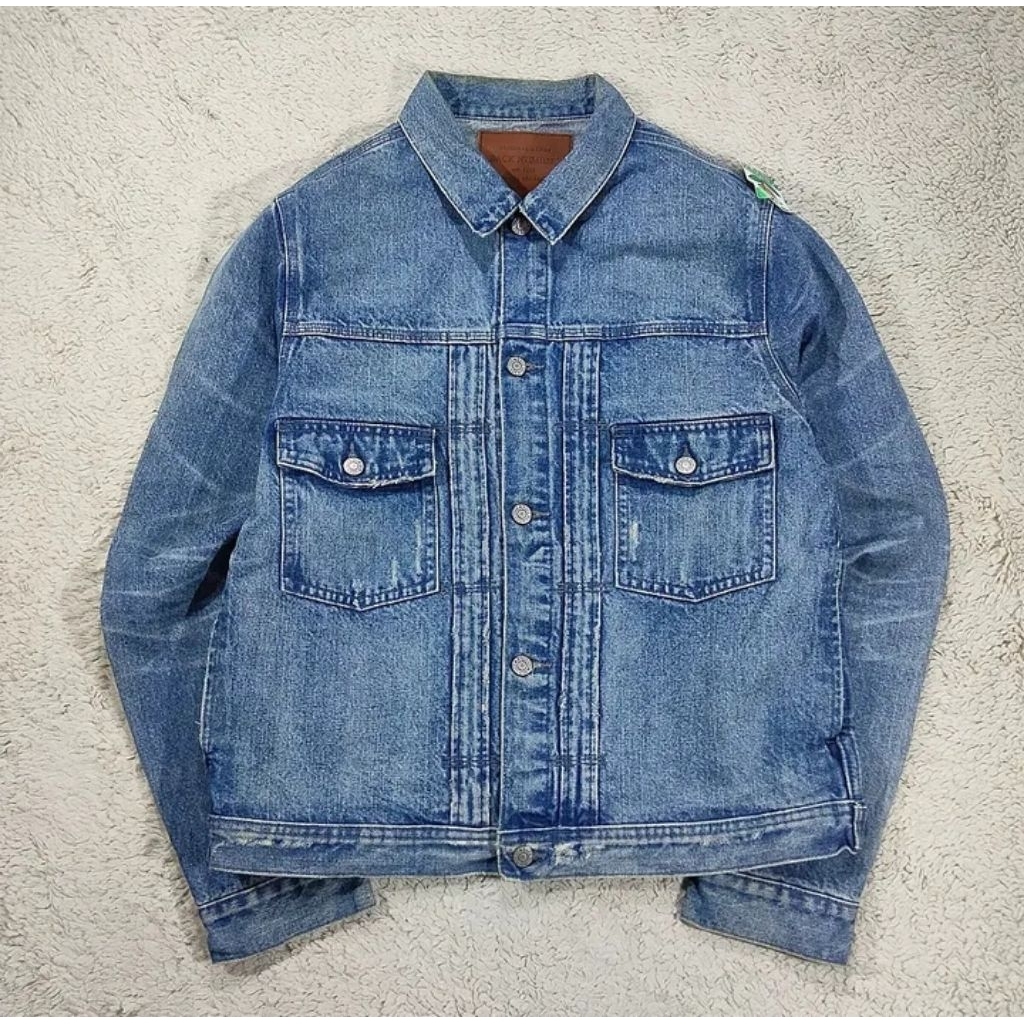 JAKET BACK NUMBER KAIHARA DENIM