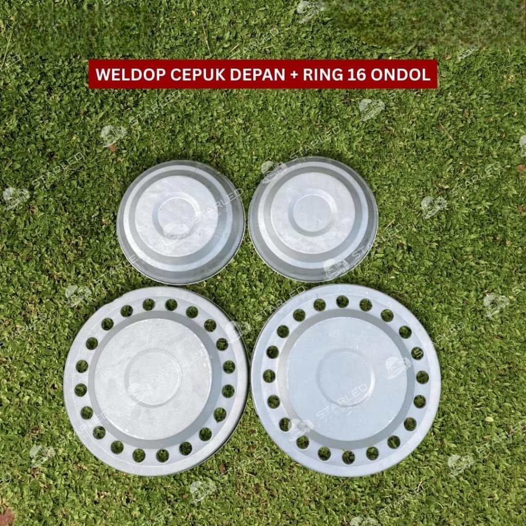 Wildop couple 1set cepuk depan kombinasi all model belakang R15 dan R16 truk engkel double bonus dud