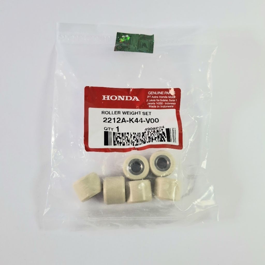 Roller weight set 15 gram kualitas ori / OEM Beat POP k44 2212AK44V00 pnp Vario 110 karbu fi eSP Bea