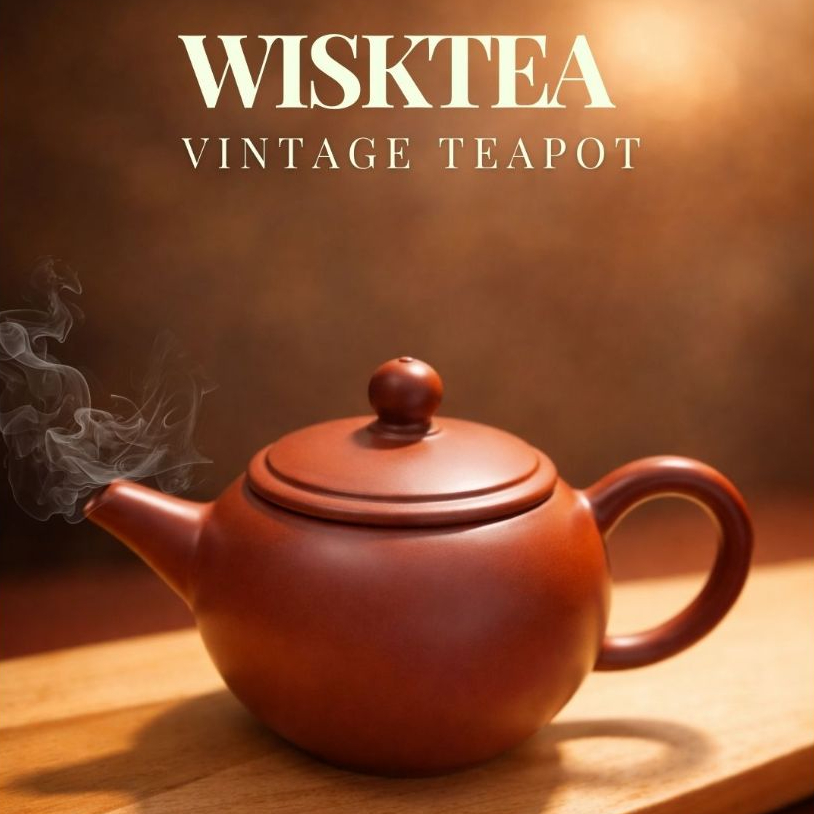 WiskTea YiXing Red Sands (ZhuNi) Clay Teapot | Teko Tanah Liat | No.6