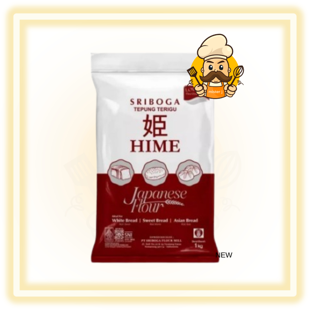 Sriboga Tepung Hime | 1 Kg | Tepung Terigu Sriboga Hime | Protein Tinggi