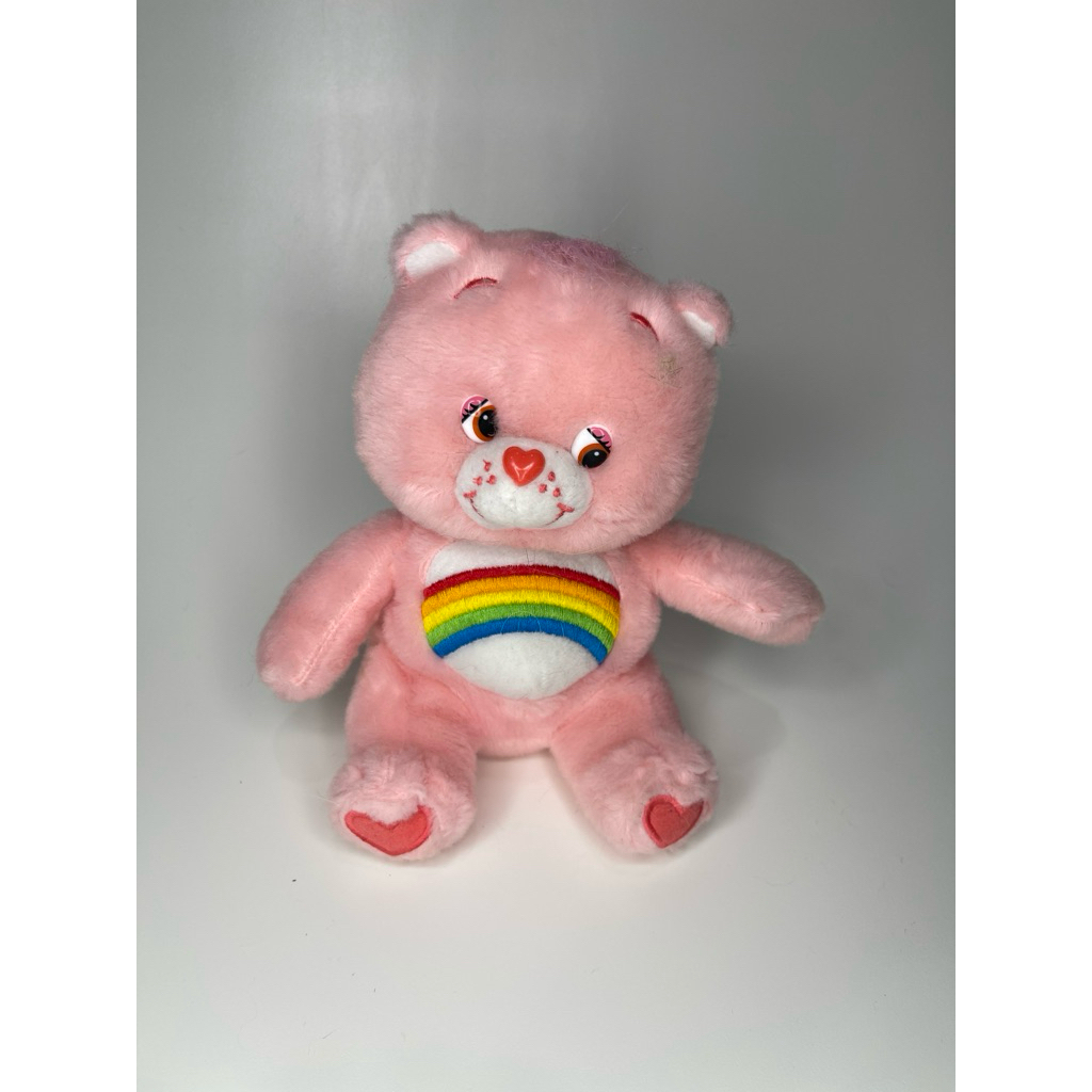boneka mewah Care Bear Cheer Bear berwarna merah muda