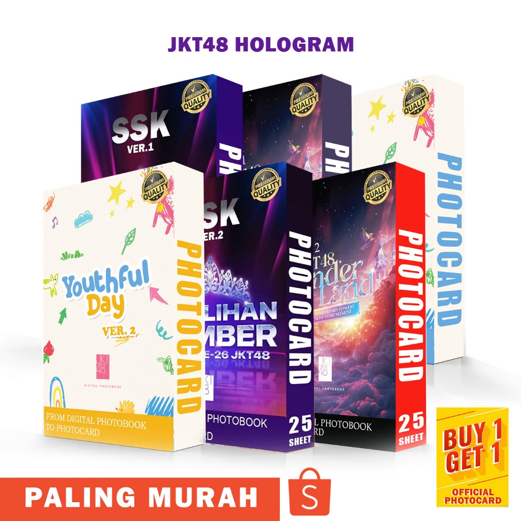 B1G1 PHOTOCARD JKT48 HOLOGRAM ISI 25 BELI 1 GRATIS 1