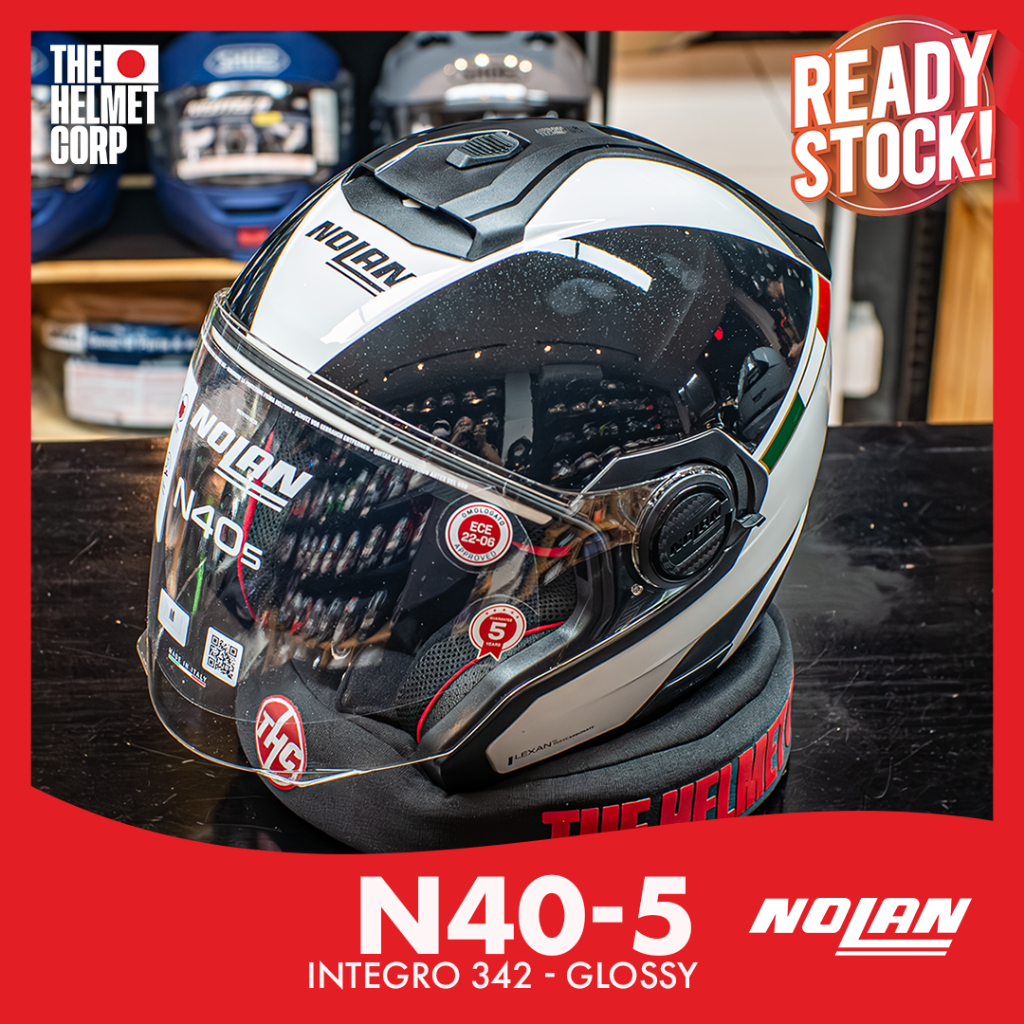 HELM HALF FACE NOLAN N40-5 INTEGRO 342 GLOSSY HELM HALF FACE PREMIUM N40-5