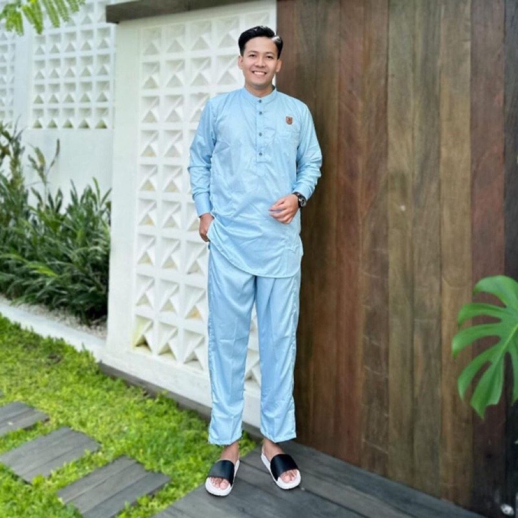 baju karya Pakistan setelan Satu set dengan celana bahan toyobo