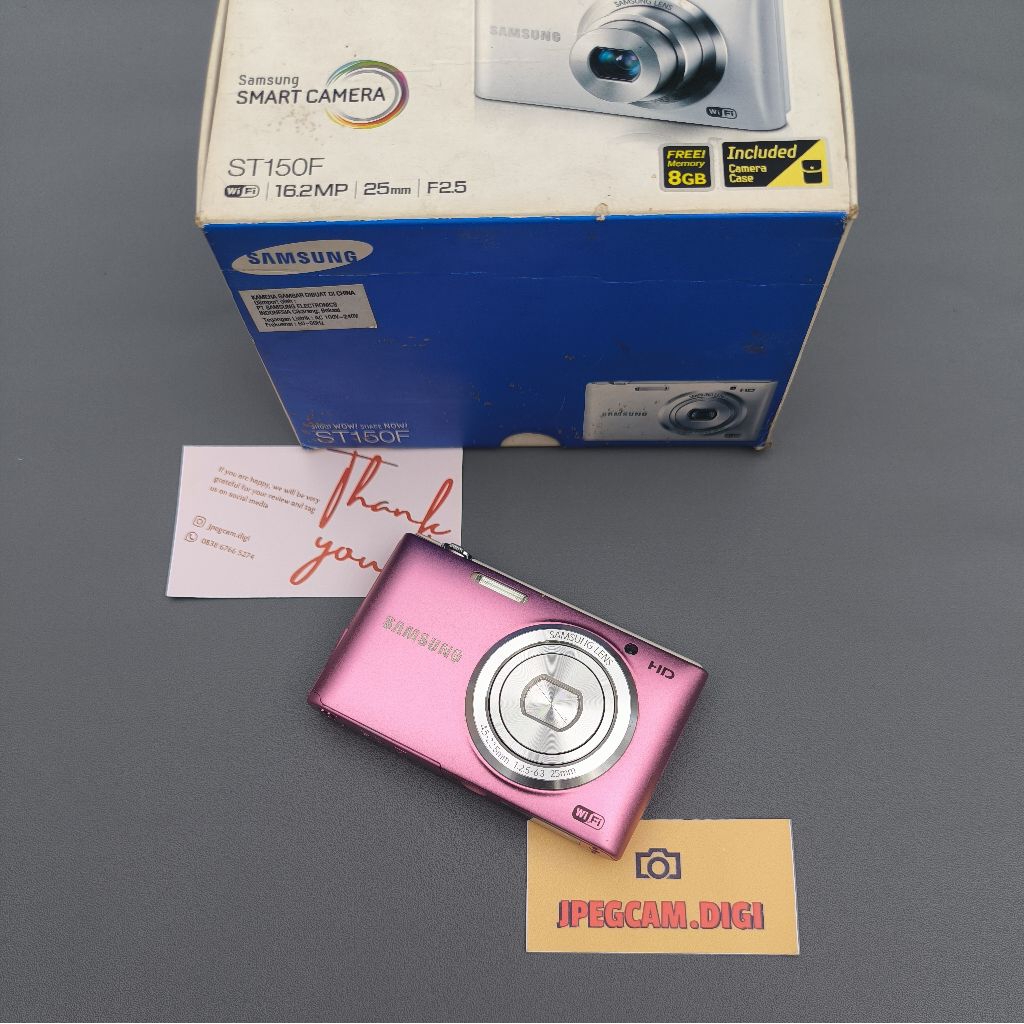 DIGICAM BABY PINK KAMERA DIGITAL SAMSUNG ST150F WIFI BABY PINK