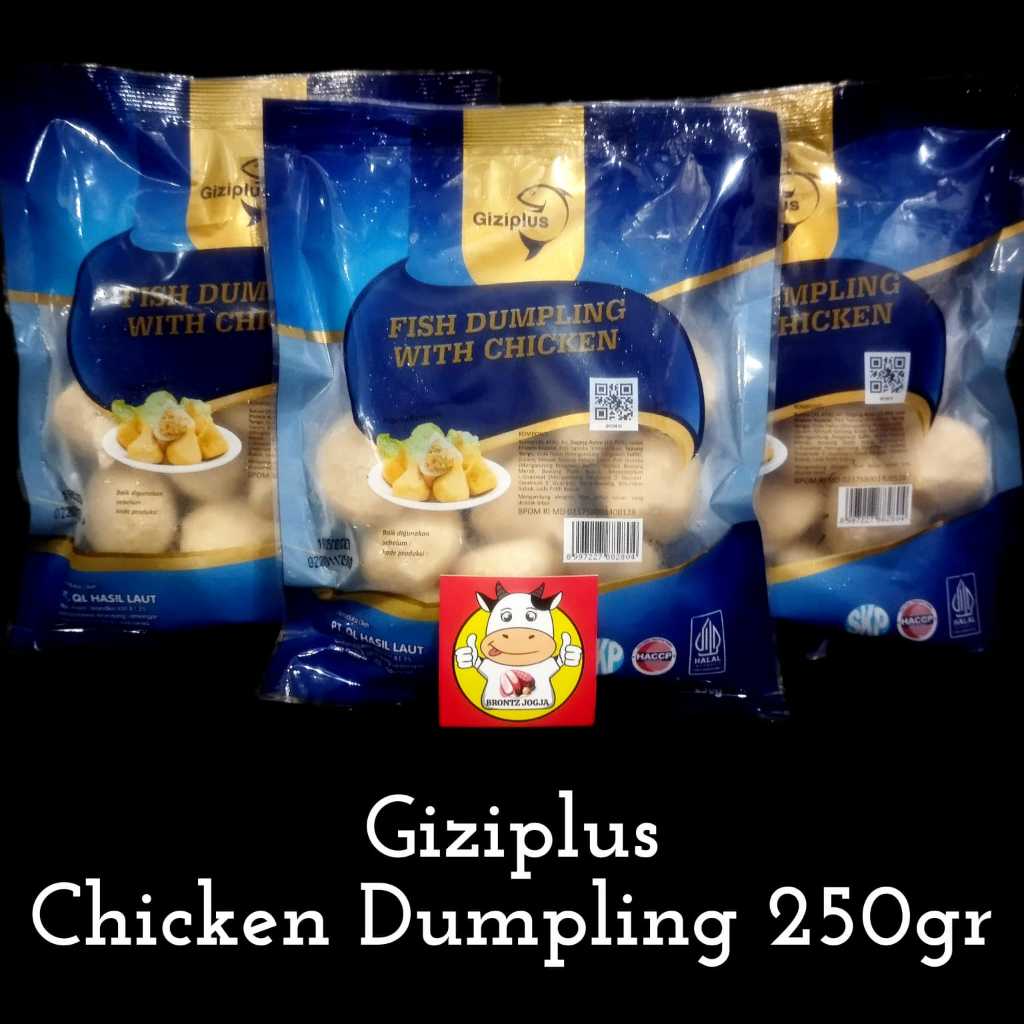 GIZIPLUS CHICKEN DUMPLING 250GR-FROZEN FOOD-BRONTZ JOGJA