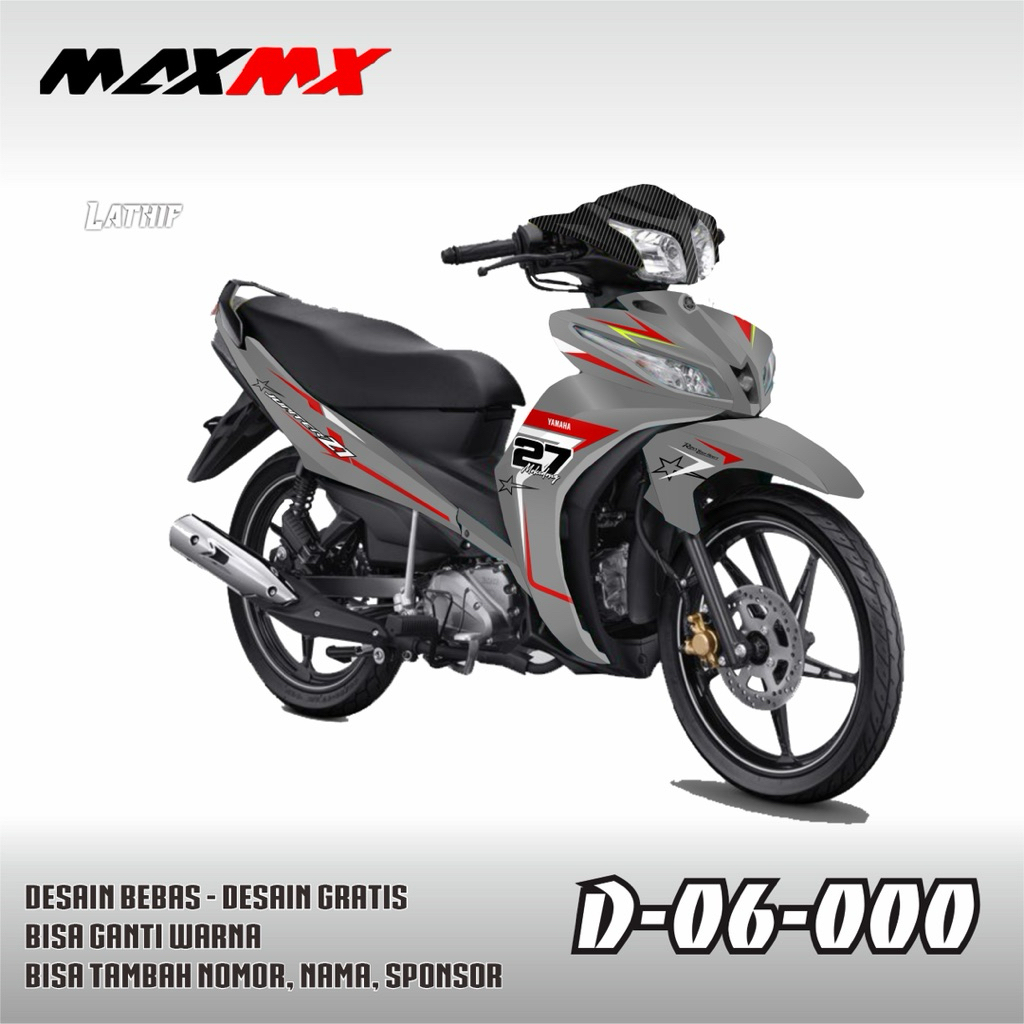 decal jupiter z1 full body hitam mertah simple