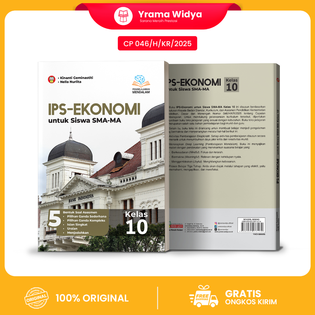 Yrama Widya - Buku Paket IPS - Ekonomi SMA Kelas 10 | Pembelajaran Mendalam CP046