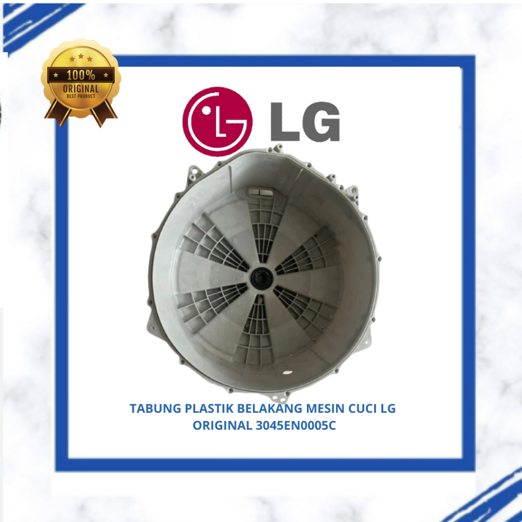 TABUNG PLASTIK BELAKANG MESIN CUCI LG FRONT LOADING WD-K1077TP WD-K8065TP WD-K8070TP ORIGINAL 3045EN