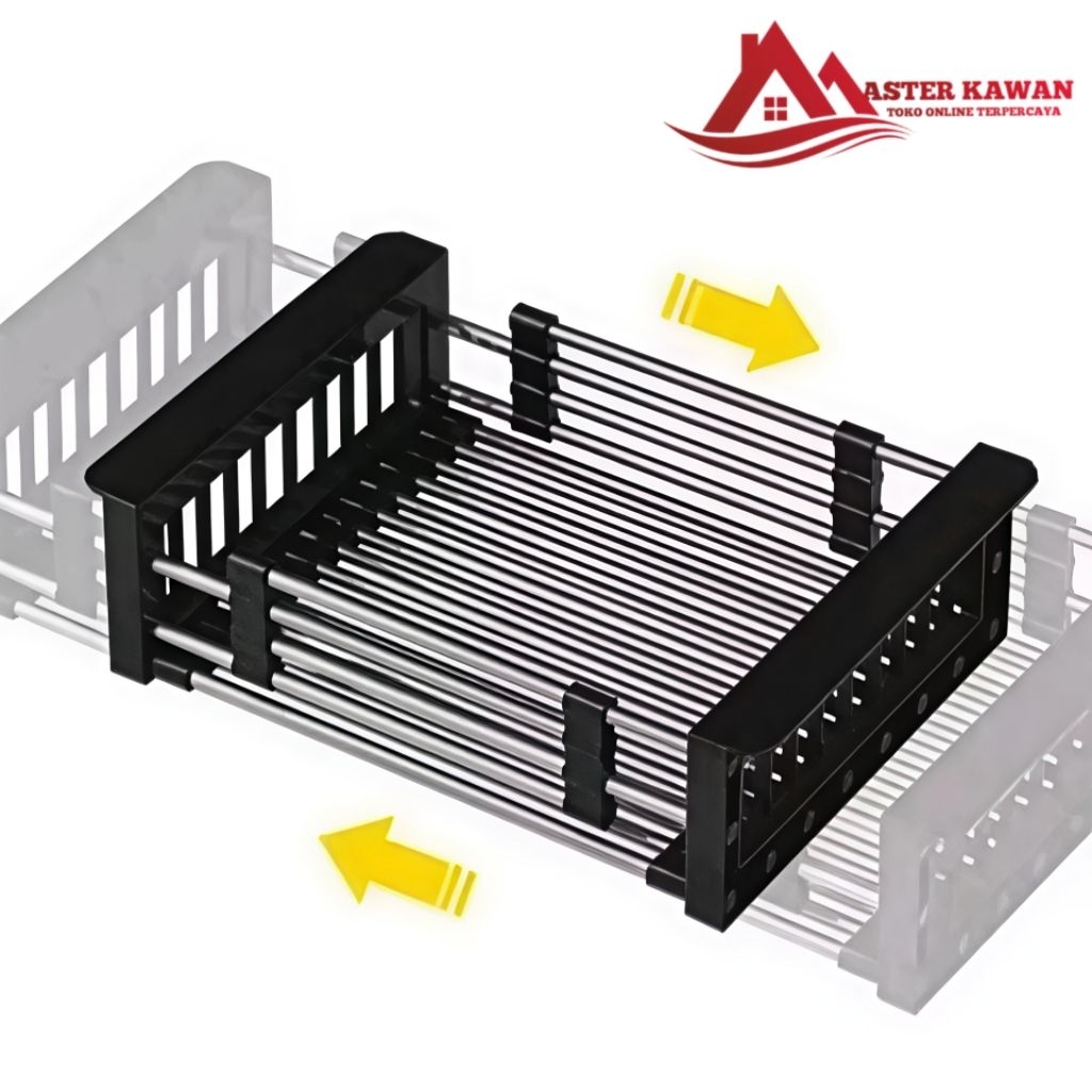 Tirisan Kitchen sink Hitam /Peniris Piring Bak Cuci Piring Universal /Tirisan Kitchen Sink Silver St