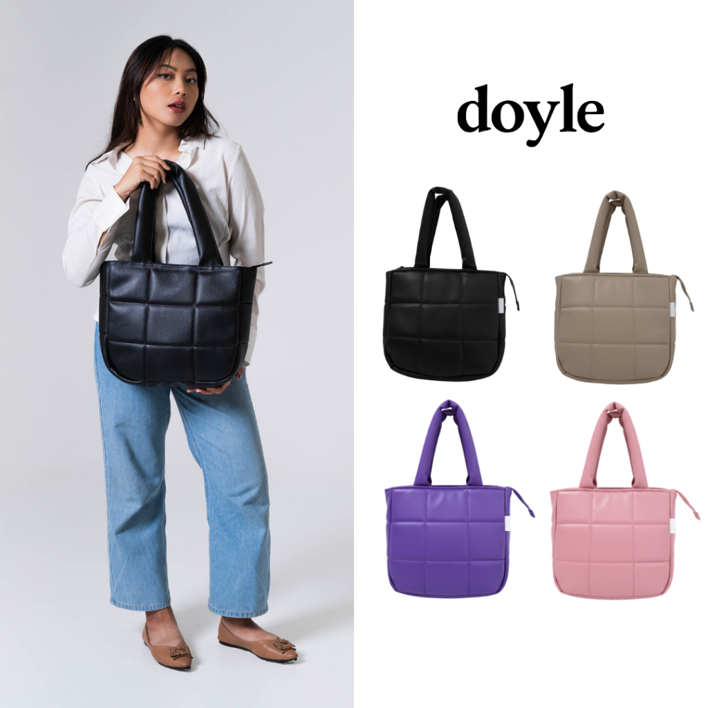 Tas Laptop Tas Kuliah Tas Kerja Anti Air Waterproof Muat laptop Puff Tote Bag Pria Wanita Unisex up 