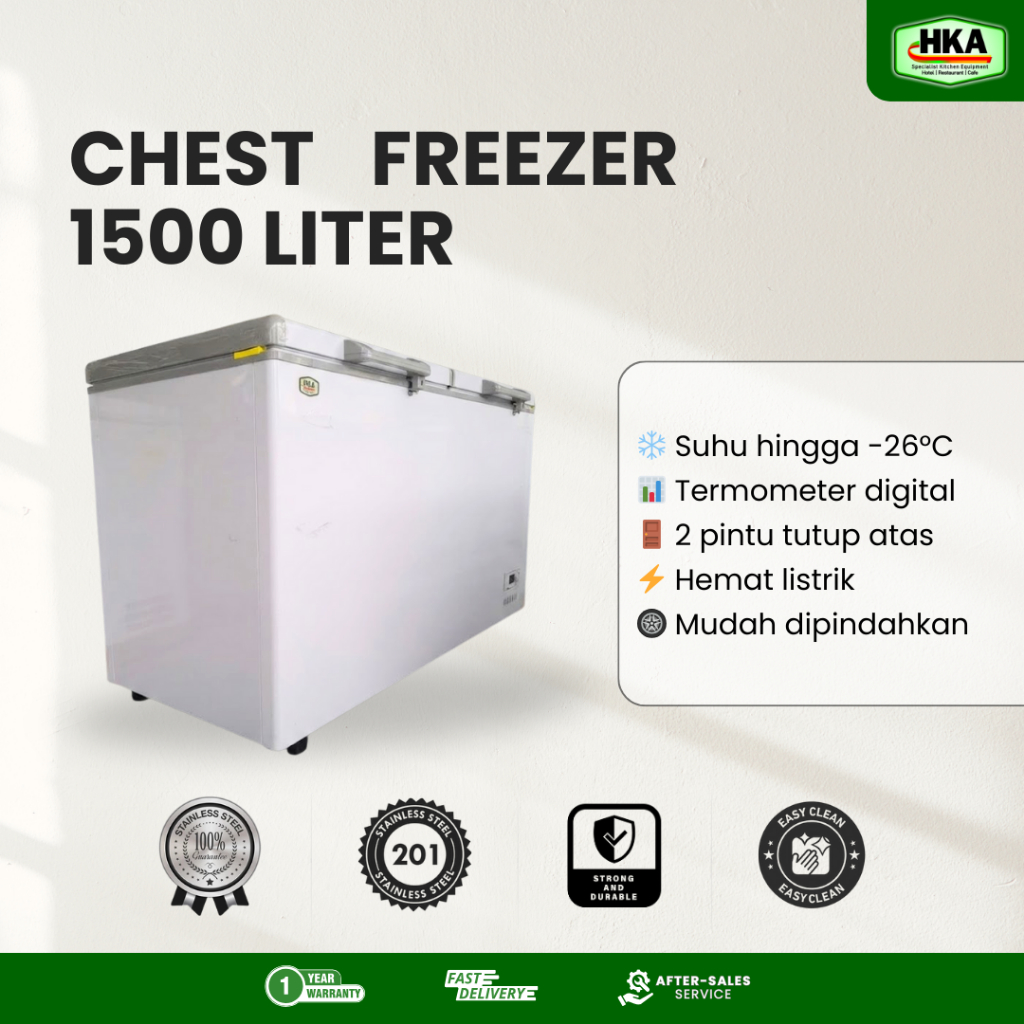 CHEST FREEZER BOX 1500 LITER