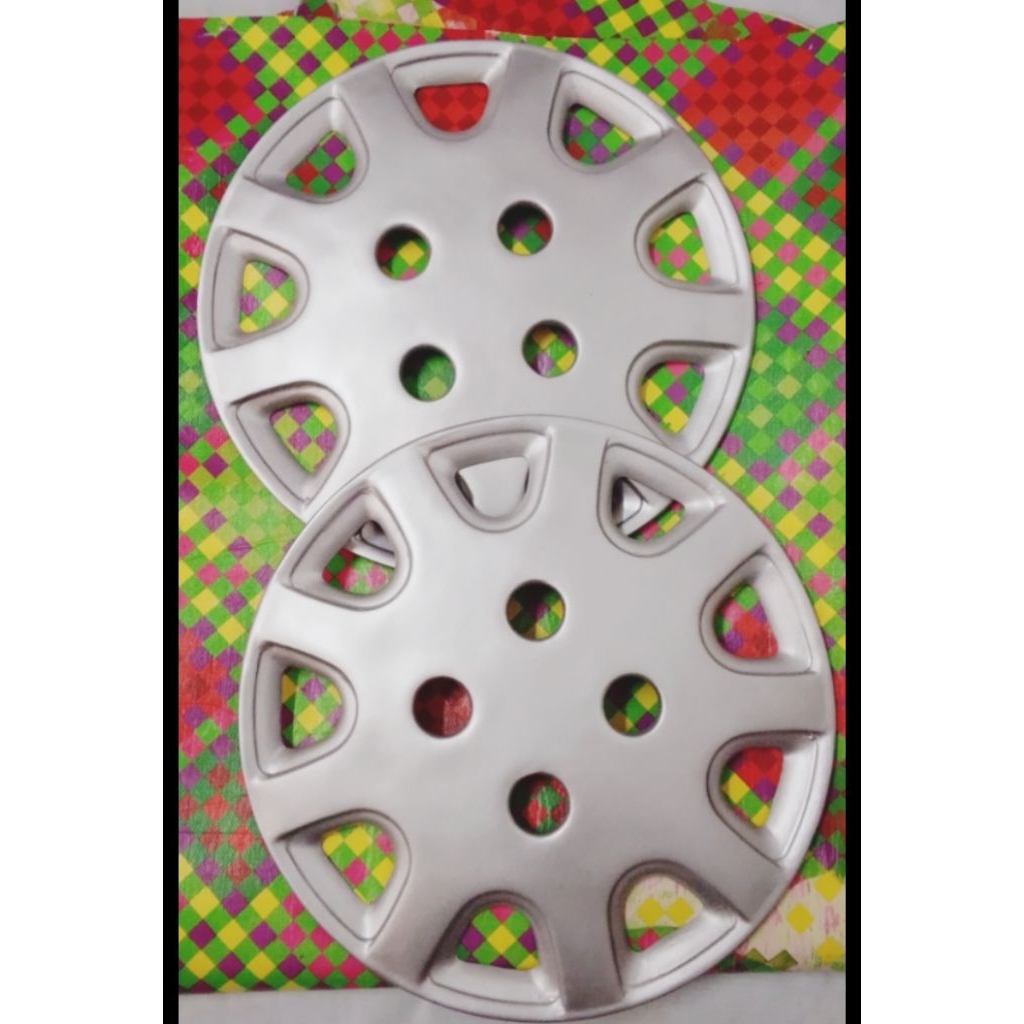 (1 set 4 pcs) wildop velg kaleng ring 13 warna silver