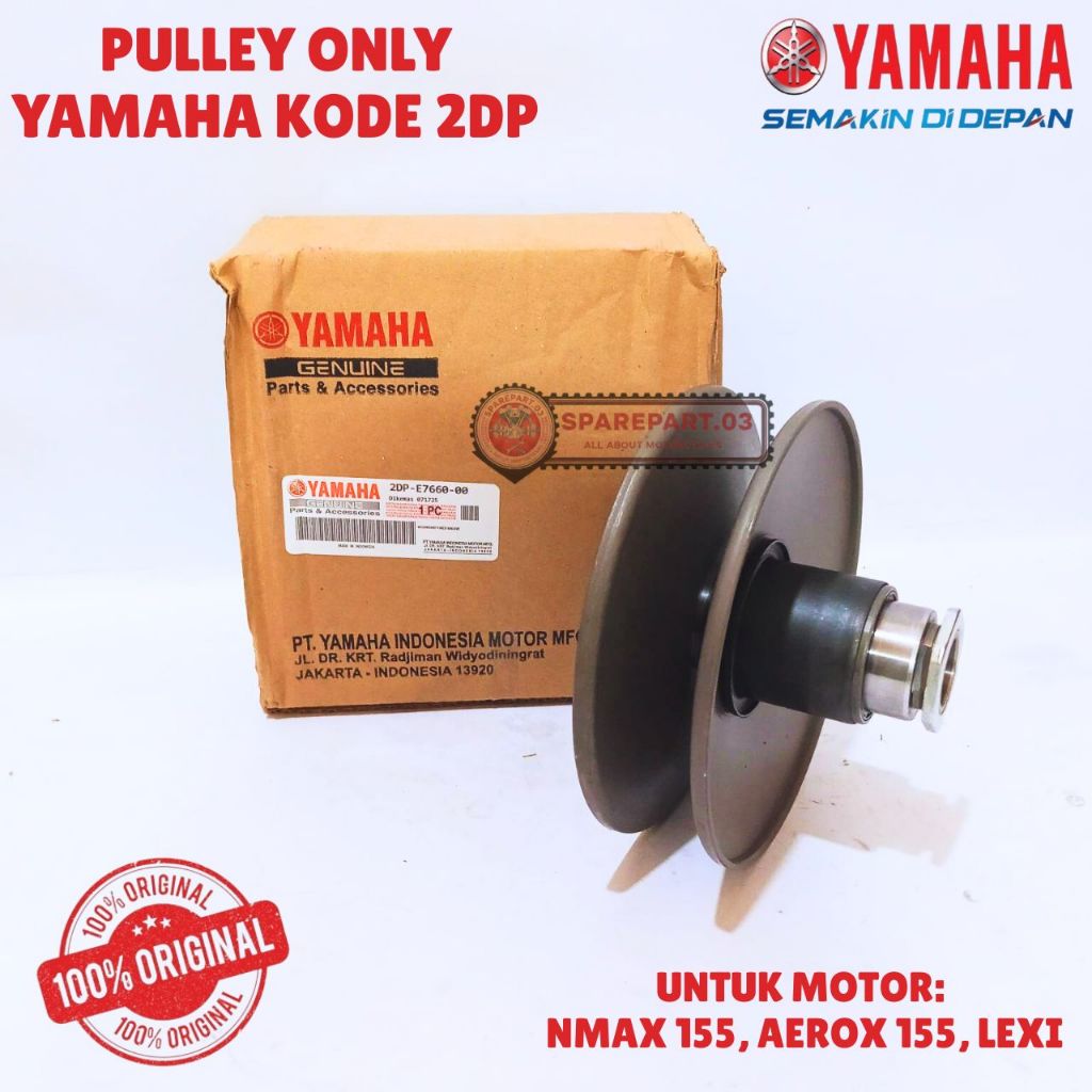 PULLEY ONLY ORIGINAL YAMAHA KODE 2DP, NMAX 155, AEROX 155, LEXI
