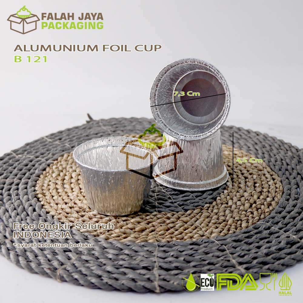1 PACK ISI 100 PCS | ALUMUNIUM FOIL CUP B-121 / ZUPPA SOUP MINI