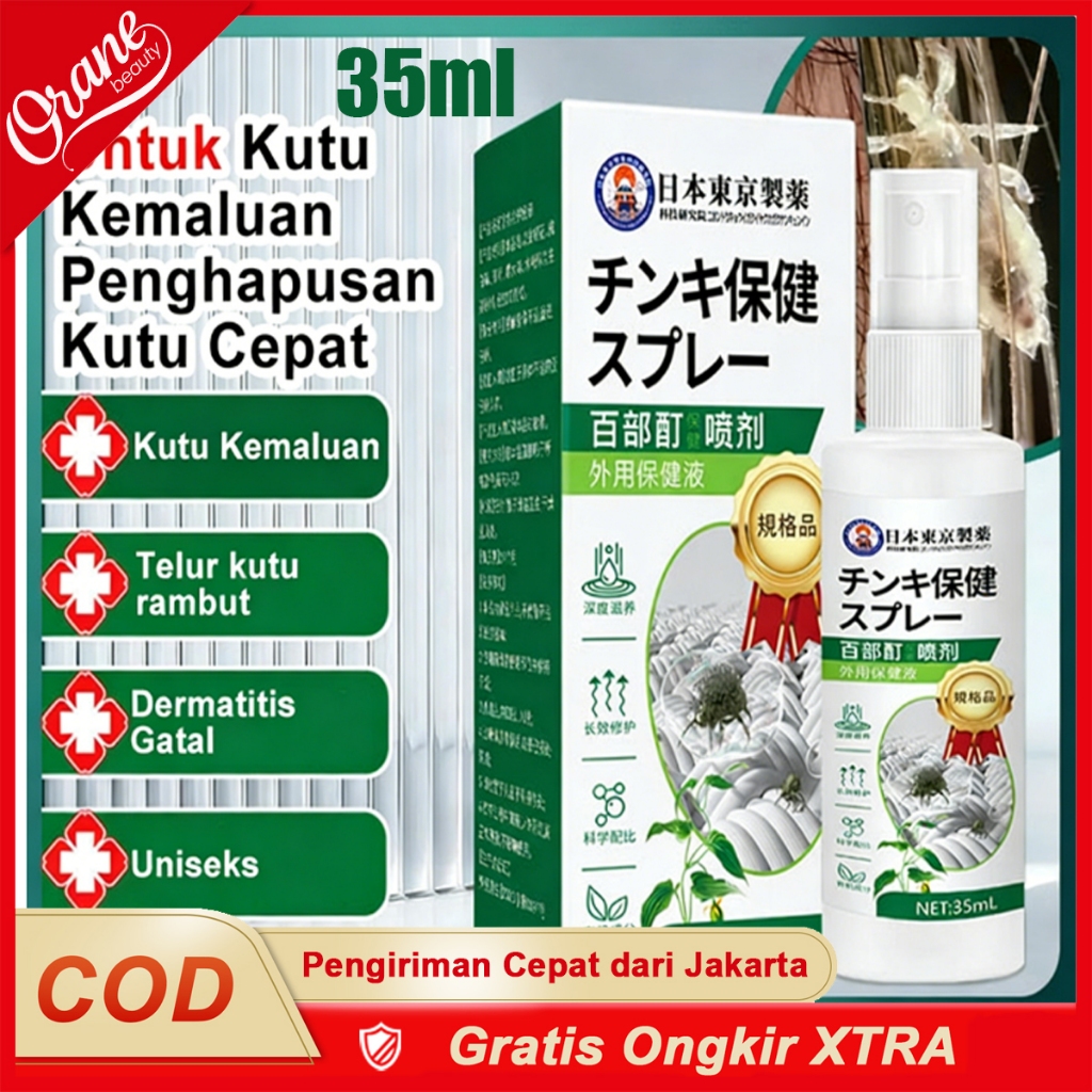 Oranebeauty 35ml Semprotan Pengusir Kutu Kutu Rambut Kutu Rambut Kemaluan