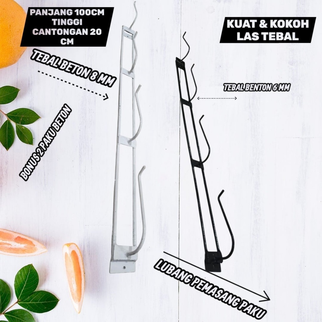 GANTUNGAN HELM DINDING RAK PENYIMPANAN HELM Rak Helm Dinding Gantung