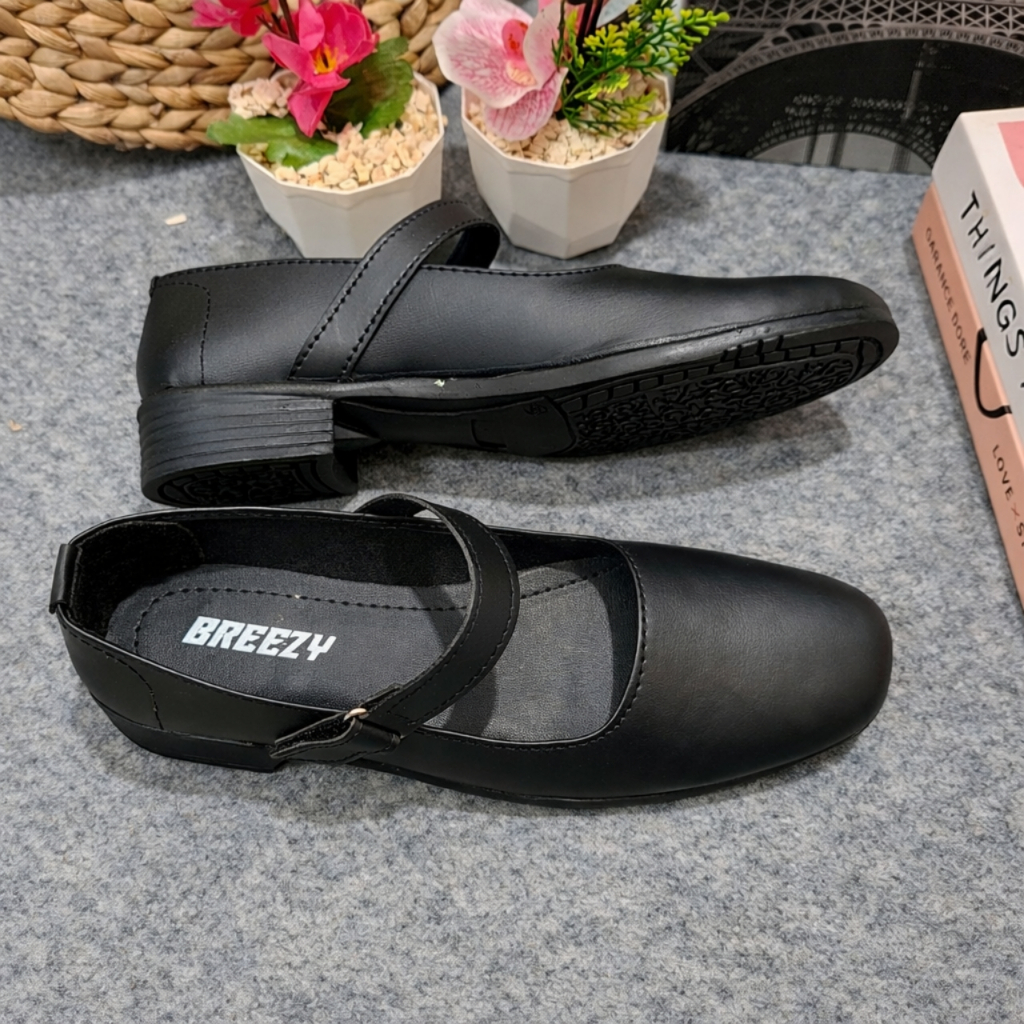 Sepatu wanita paskib pantofel hitam Size 37-40