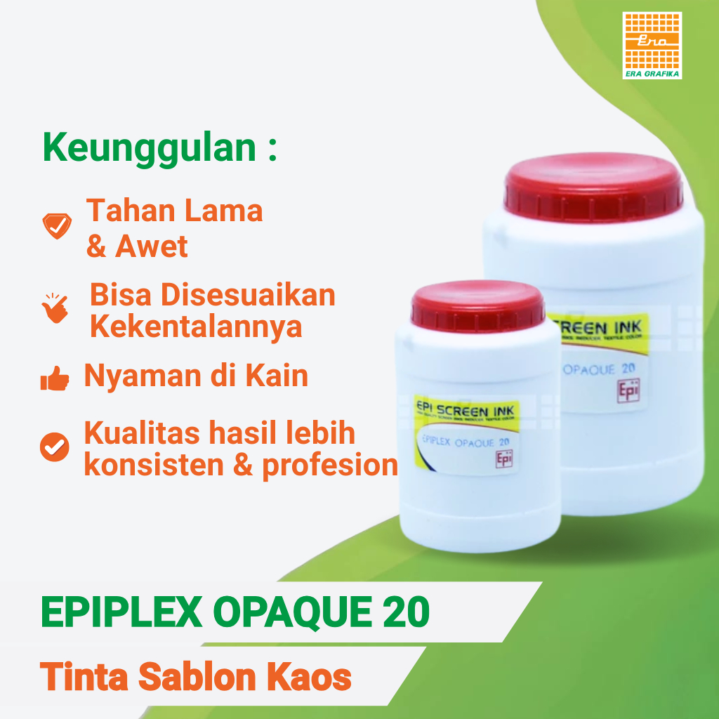 TINTA SABLON KAIN | TINTA SABLON KAOS | EPI PLEX OPAQUE 20