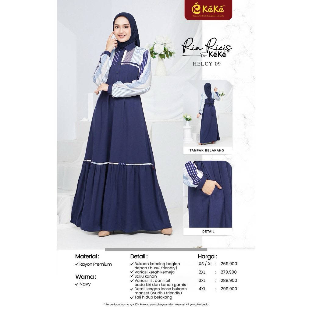 PROMO GAMIS KEKE HELCY 09 NAVY