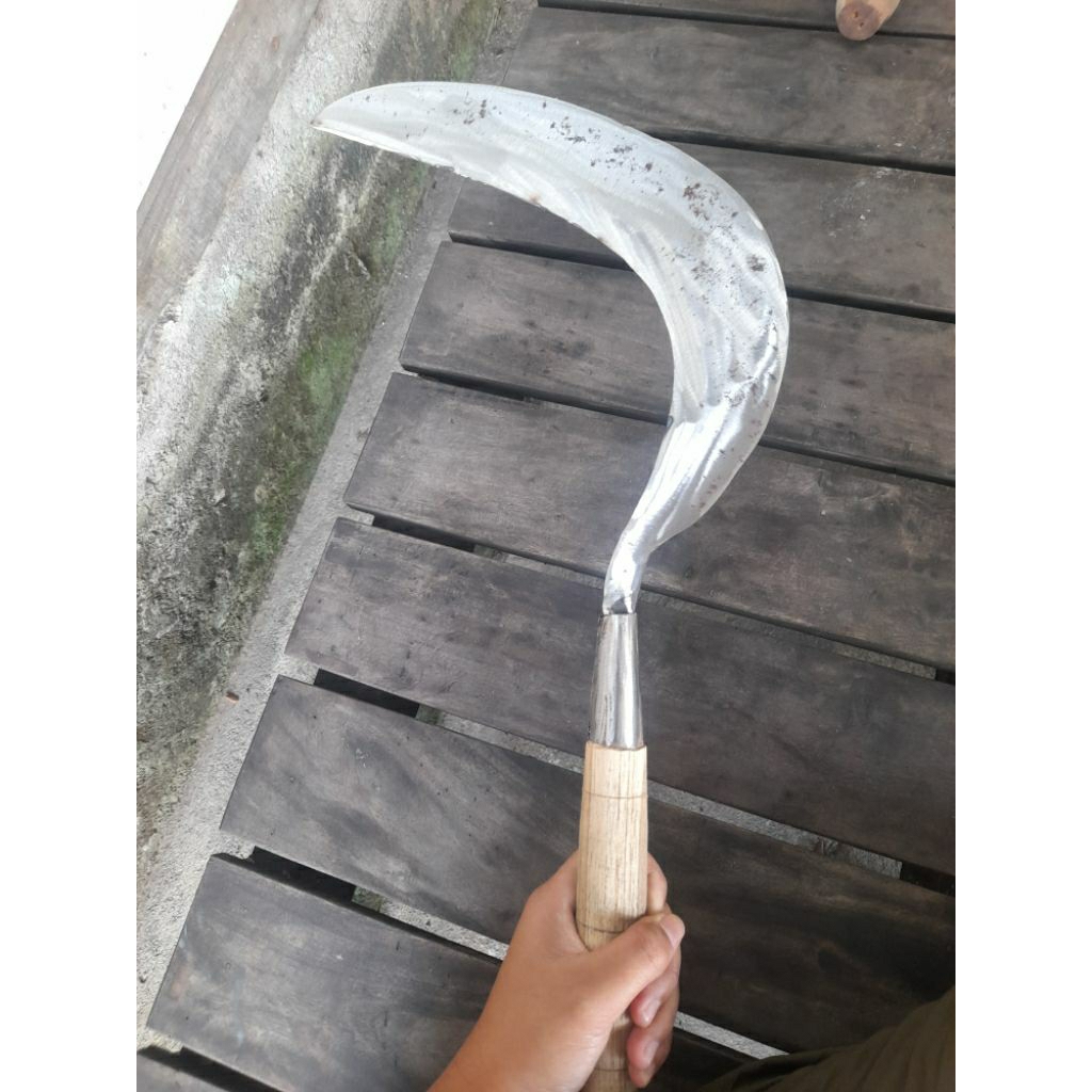 Arit Rumput Baja Per Asli Super Tajam - Alat Pertanian & Berkebun Bahan Baja Per