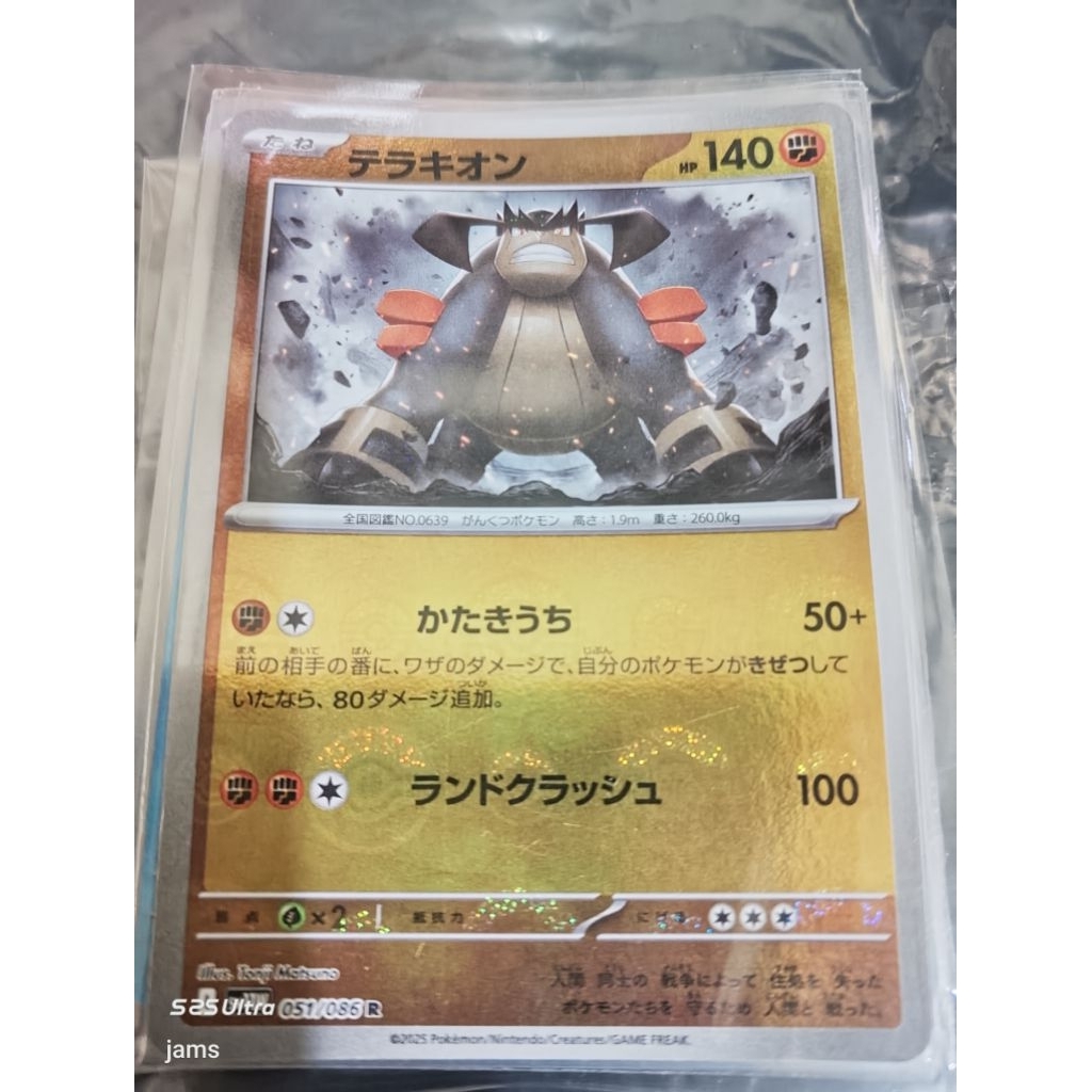 Pokemon Japang TERRAKION pokeball holo