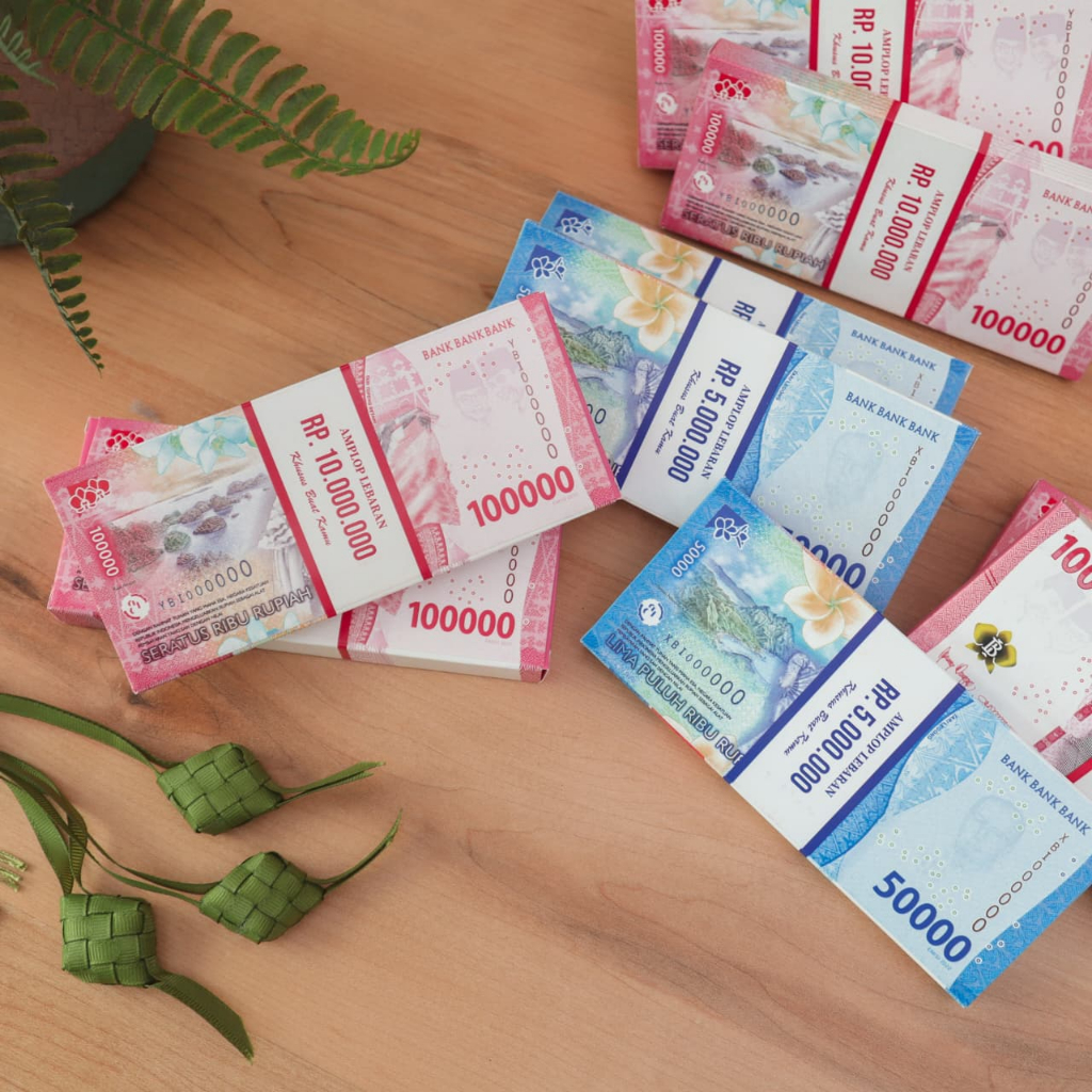 Amplop Uang 3D Motif Uang Gepokan Lebaran / Box Motif Uang Amplop THR Unik Dan Mewah