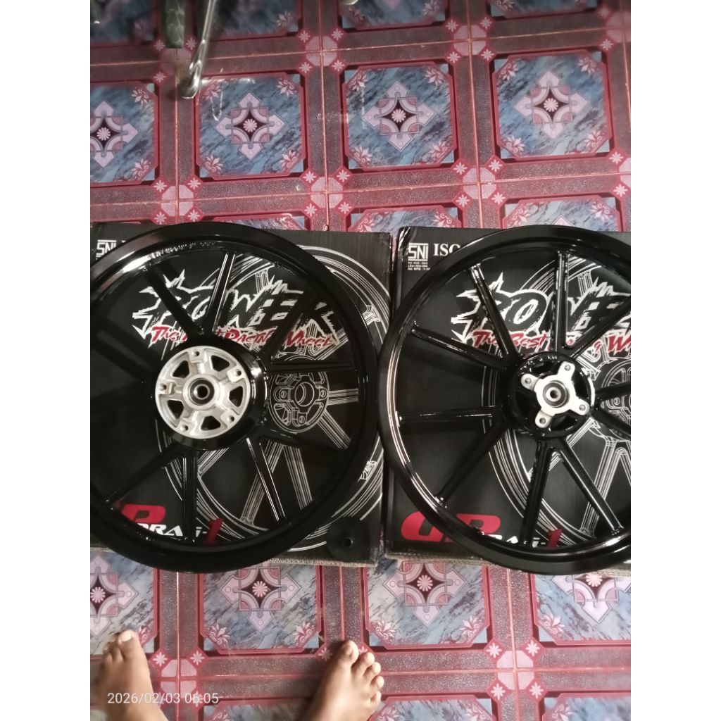 VELG POWER GP WHEEL DAYTONA DOUBLE DISC PNP MX KING MODIF WARNA HITAM