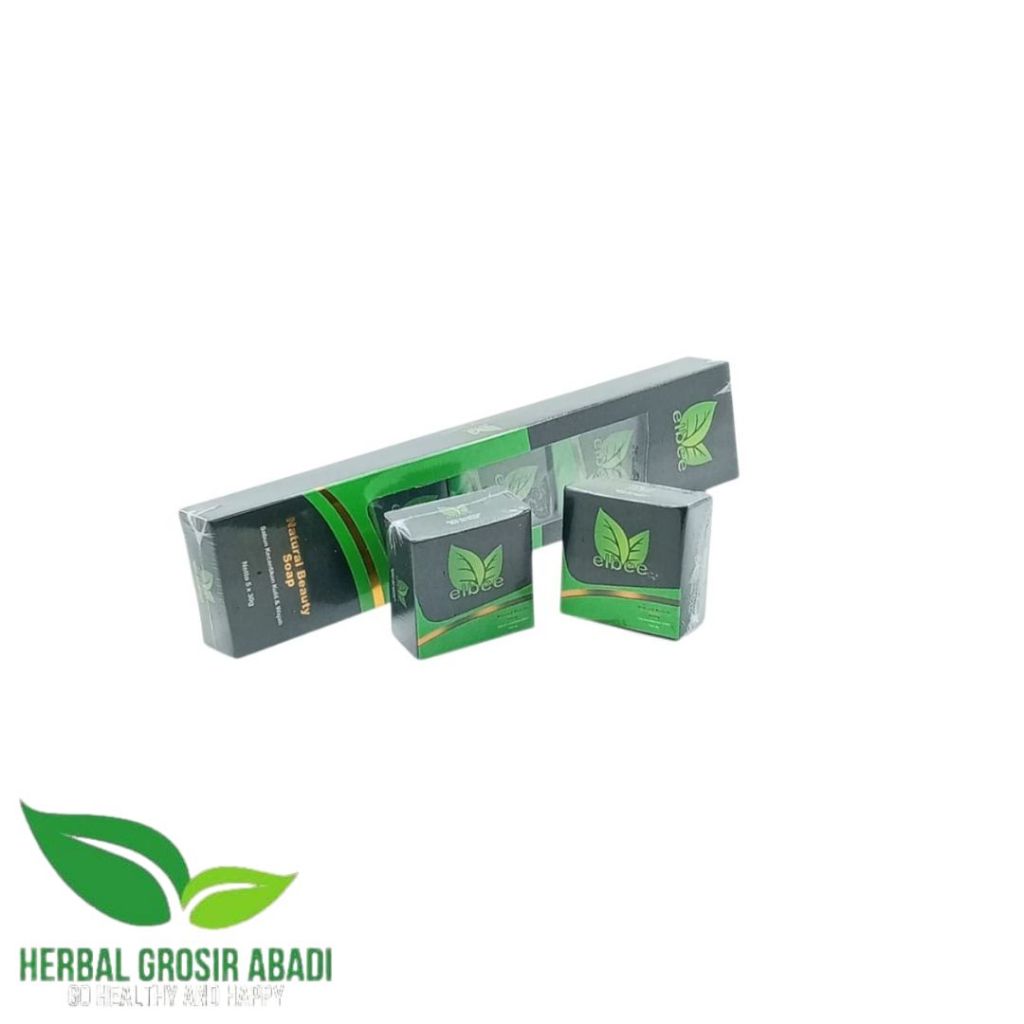 Elbee Sabun Kecantikan Kulit & Wajah | Sabun Elbee Glow | Elbee Natural Beauty Soap Per Slot 5 Pcs