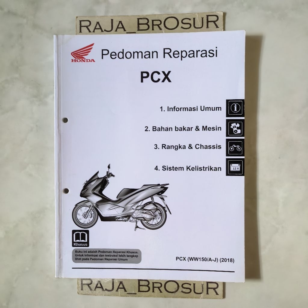 Buku pedoman reparasi Manual book Honda PCX 150 PCX150 CBS ABS K97 2017-2021 ORI Original