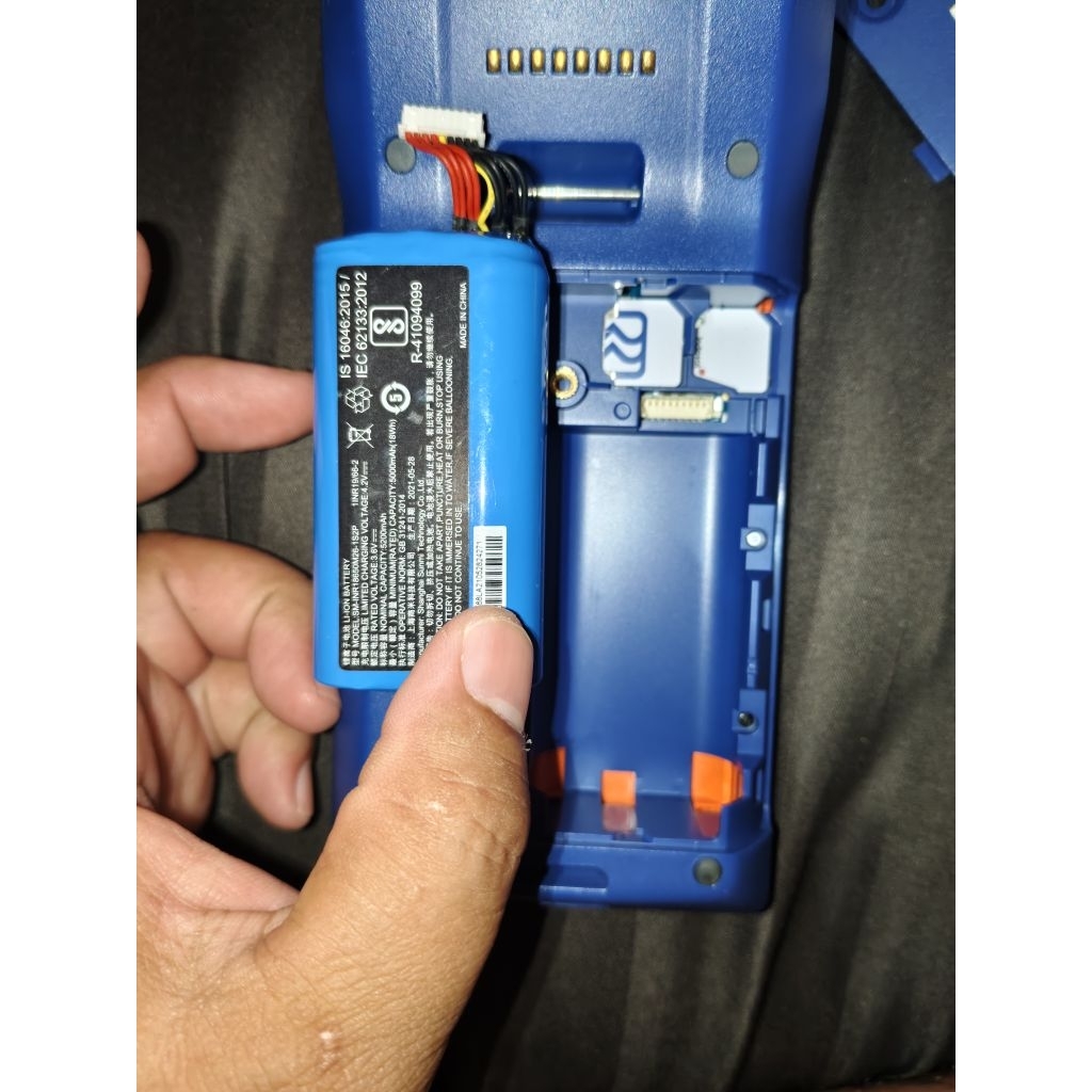 batre edc type sunmi p1 original 1000persen