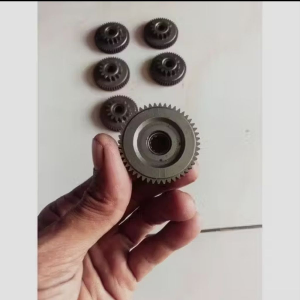 gigi kecil penghantar stater fizR fiz fullcluth poswan Alfa sigma original