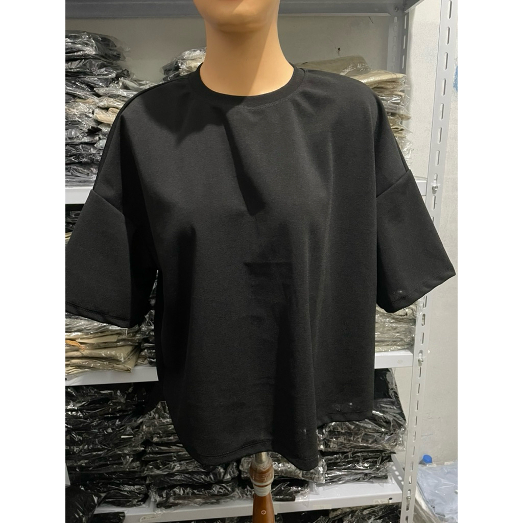 STL kaos Olahraga wanita polyester 100% croptop