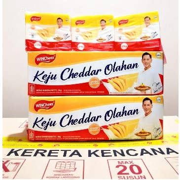 WINCheez Keju 250 Gram – 1 Box 8 Pcs – Keju Cheddar Olahan