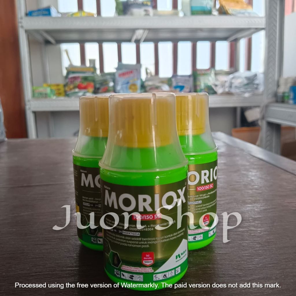 NUFARM Moriox 100/150 SC Insektisida Sistemik Wereng Padi Suspensi Putih