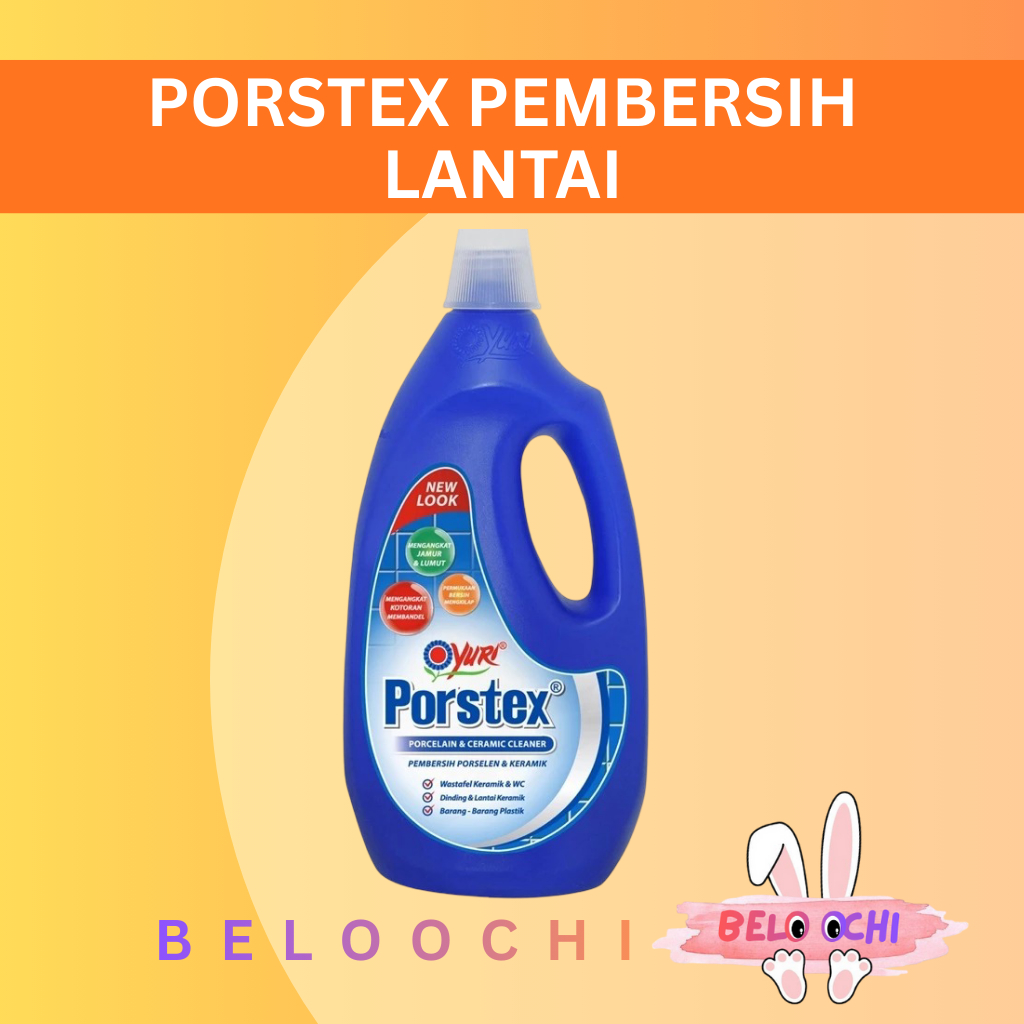 Porstex Pembersih Lantai Porcelain Keramik 1000 ml 1 L Blue Porstex