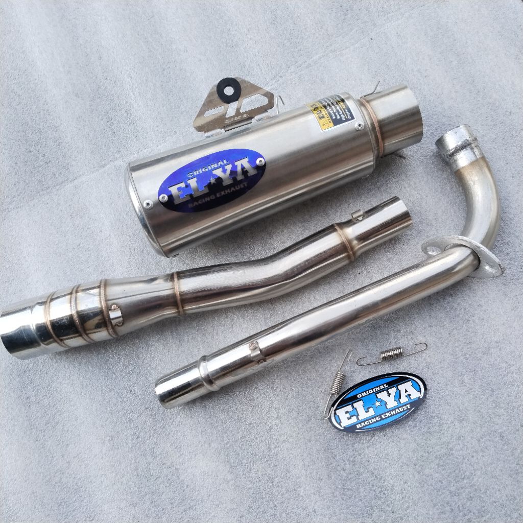knalpot racing ELYA original dos gp2 pnp all bebek Jupiter vega crepten Astrea grand prima Shogun sm