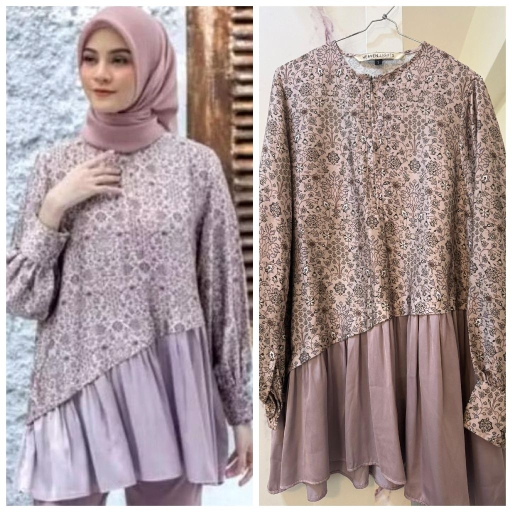 Rhea Shirt By Heaven Lights Colour Lilac Size M Preloved Original