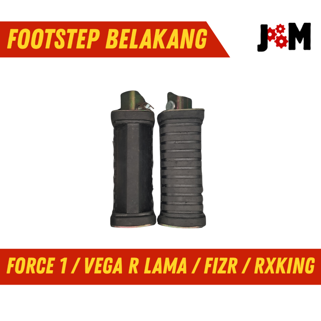 Karet Footstep Belakang / Pijakan Kaki Belakang Yamaha Motor Vega R lama / F1zr / Rxking / Force 1 H