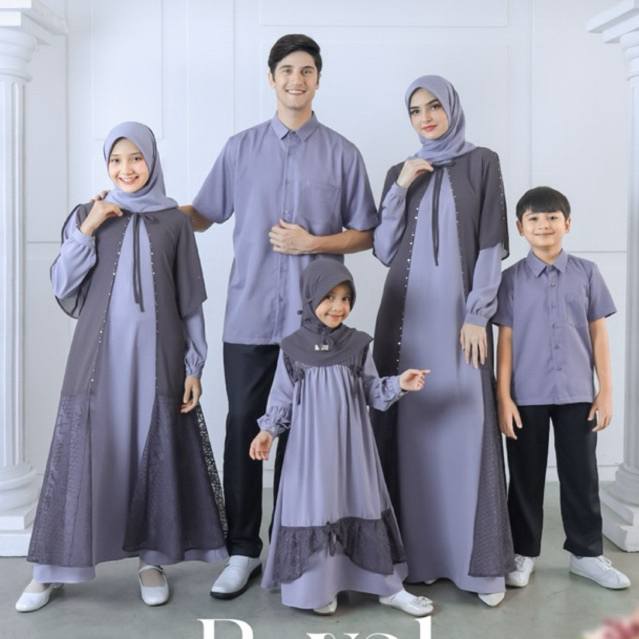 GAB - ETHICA ROYAL 15 LOGAN BERRY Sarimbit Keluarga 2024 Gamis Kagumi 308 Kagumi Kids 159 Koko Kahfi