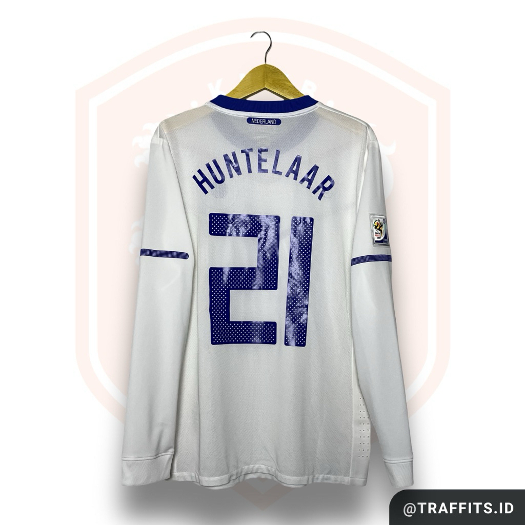 Jersey Netherlands Away 2010 Long Sleeve Player Issue Klaas-Jan Huntelaar Original Size L