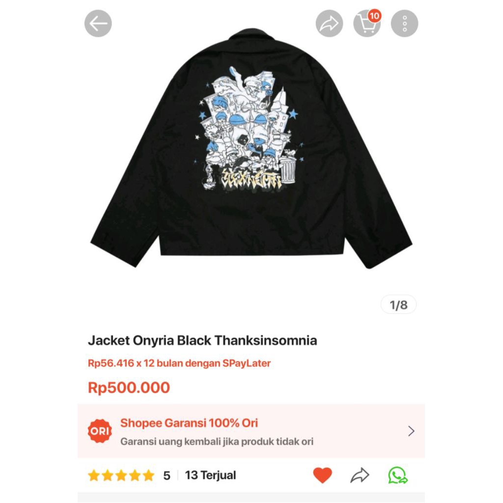 Jaket Thanksinsomnia