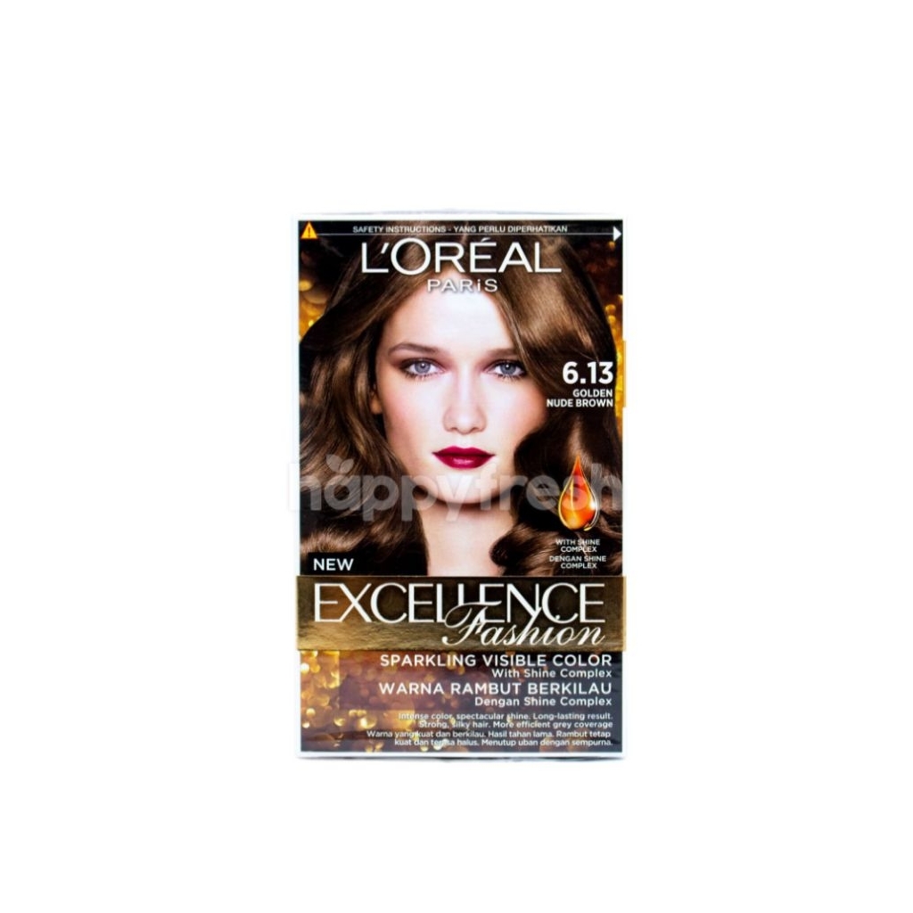 L'Oreal Excellence Fashion Pewarna Rambut Warna Golden Nude Brown